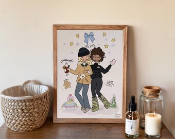 Winter besties print - Glühwein, Gingerbread Cookie & Snow