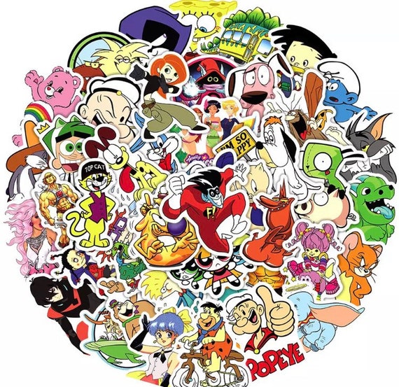 90s Kids Cartoon Sticker Pack With 100 or 50 High-quality TV - Etsy 90s Kids Cartoon Sticker Pack With 100 or 50 High-quality TV - Etsy
