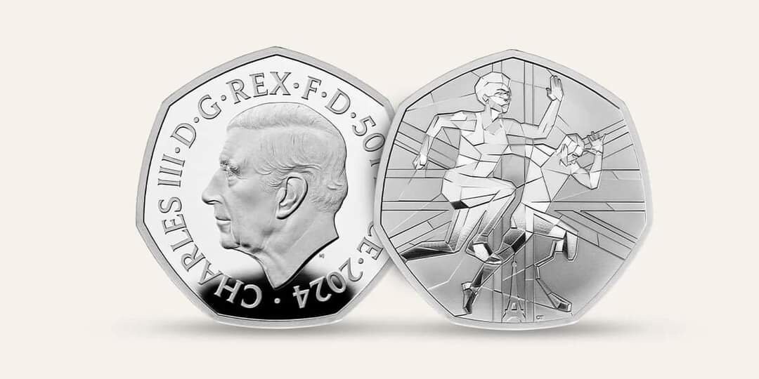 2024 UK 50p Coin Paris Olympics and Paralympic Games Brilliant