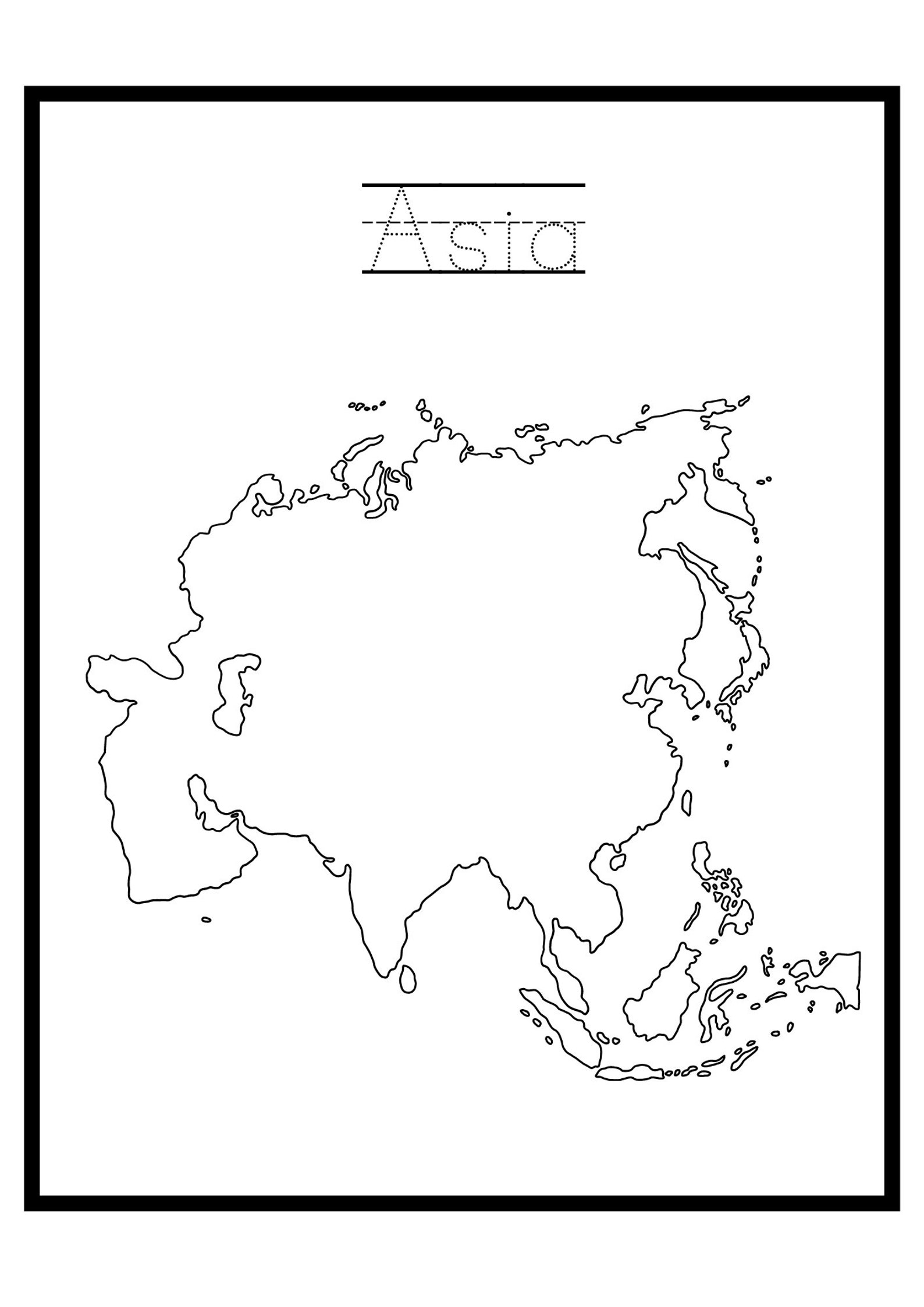 Continents Coloring Pages for Kids Coloring Pages Educational Coloring