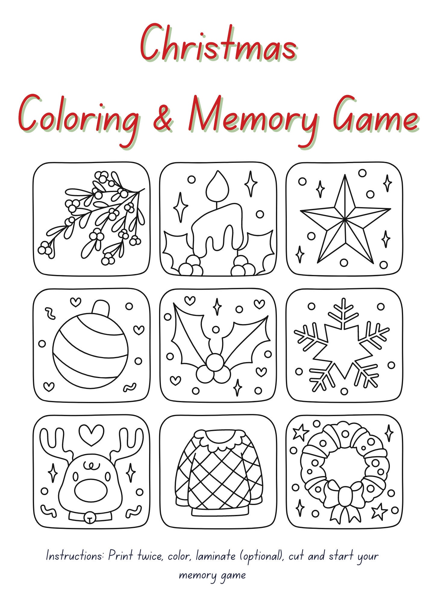 Printable Christmas Games for Kids Game Bundle Christmas Activities for ...