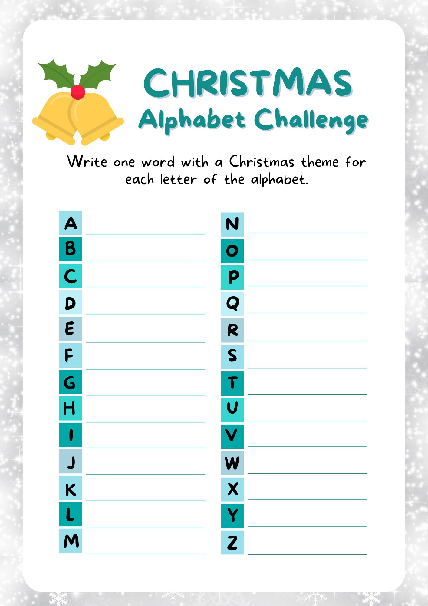 Printable Christmas Games for Kids Game Bundle Christmas Activities for ...