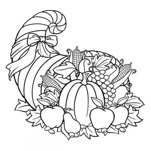 Thanksgiving Coloring Pages for Kids Coloring Pages - Etsy