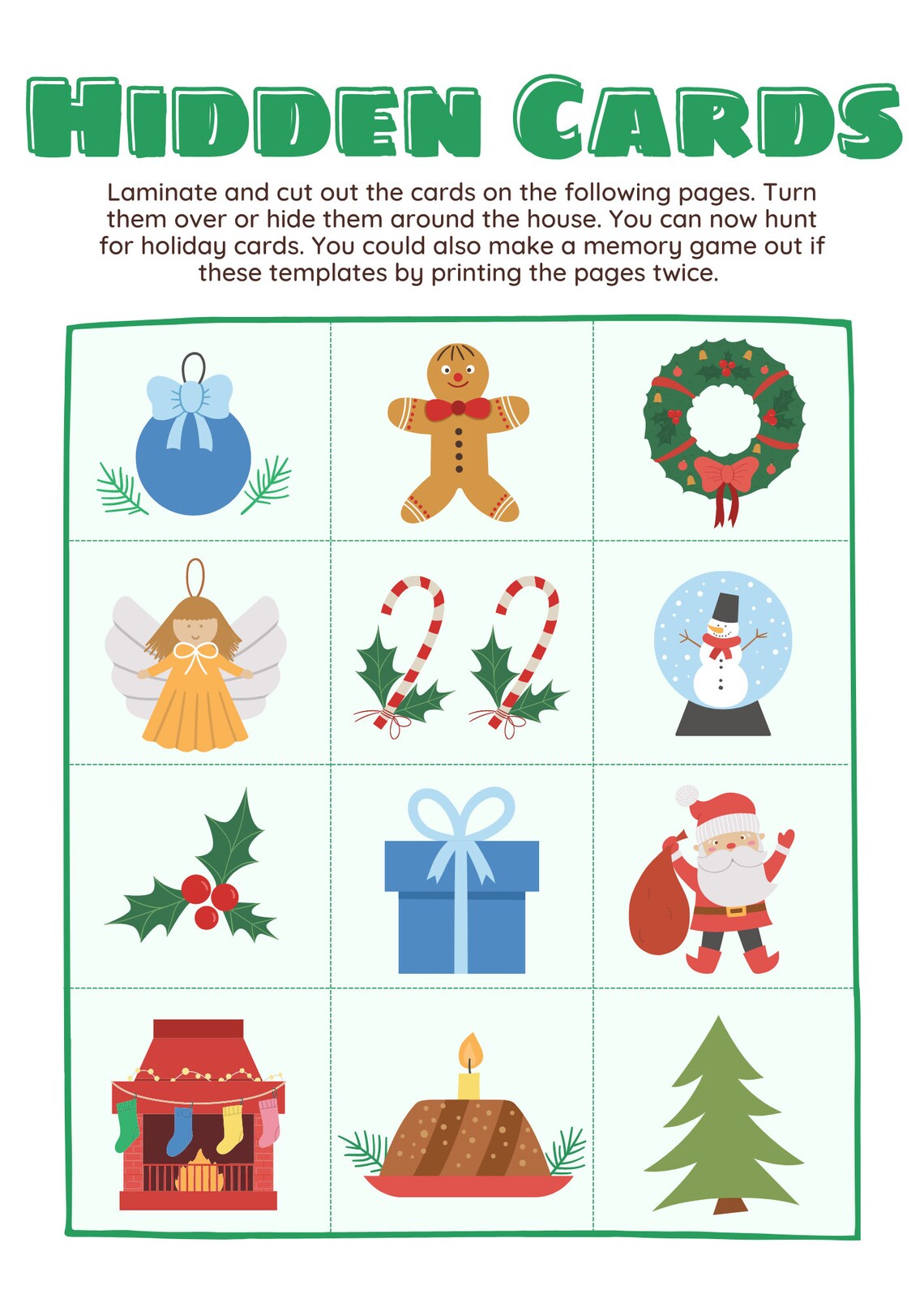 Printable Christmas Games for Kids Game Bundle Christmas Activities for ...