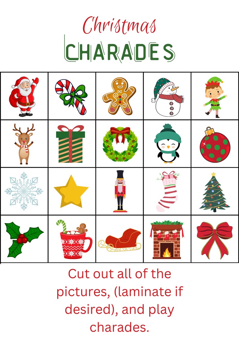 Printable Christmas Games for Kids Game Bundle Christmas Activities for