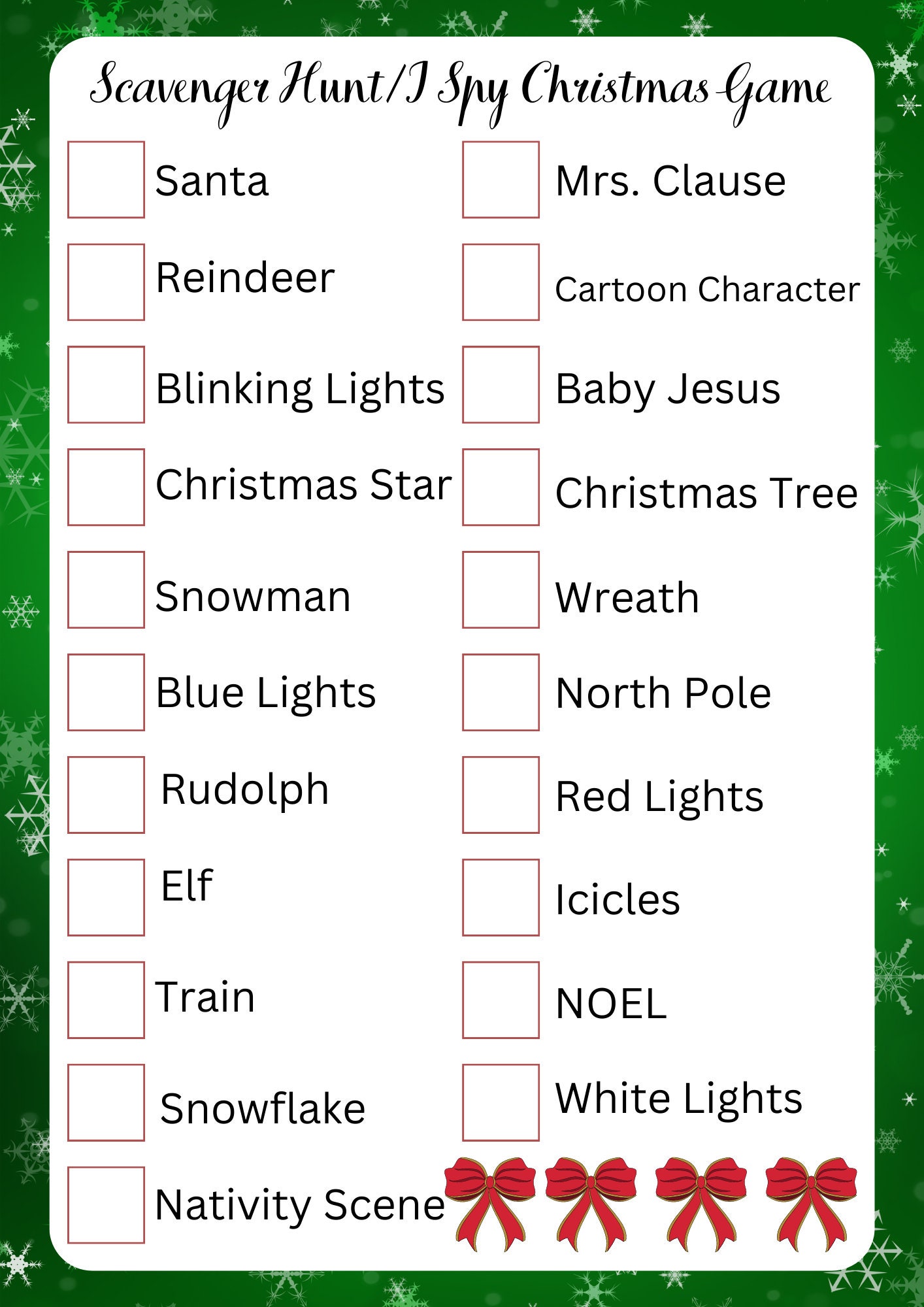 Printable Christmas Games for Kids Game Bundle Christmas Activities for ...