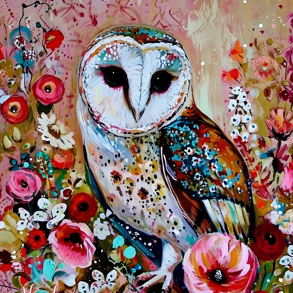 Whimsical Owl Art Etsy