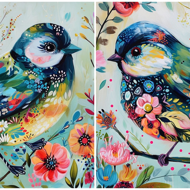Abstract Bird Art - Etsy
