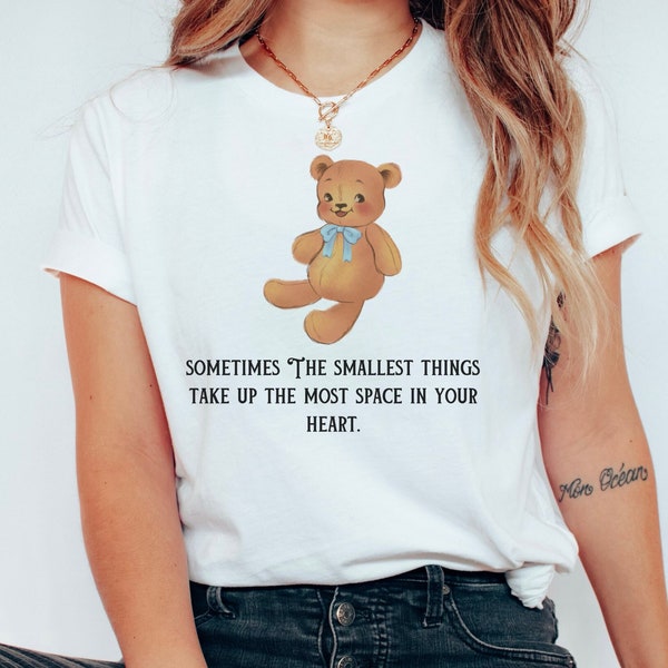 Teddy Bear Coquette Kleidung Tshirt, Princesscore Outfit, Dollcore, Dollette Light Academia Shirt, Baby T-Shirt, Soft Feminine GirlsTop