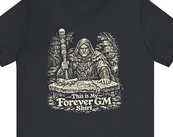 Forever GM Shirt - Vintage-look RPG Male Dungeon Master Tee