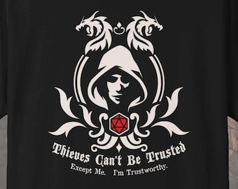 Thief Class Shirt: Old-School Trustworthy Funny Graphic Comfort Colors Tee