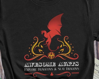 Aunt Dungeons and Dragons T-Shirt, DnD Gift