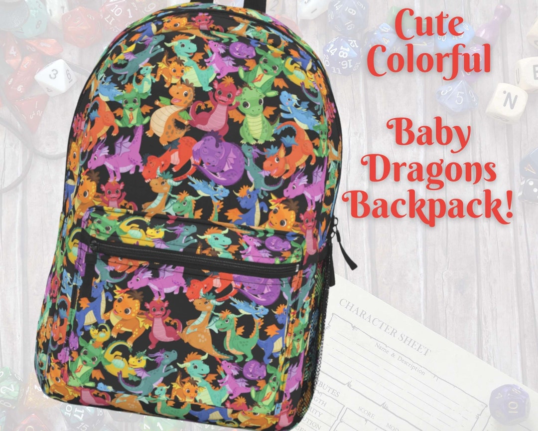 Cute Baby Dragons Backpack Super Cute for School Etsy