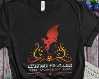 Grandma's Dungeons and Dragons T-shirt, D&D Gift