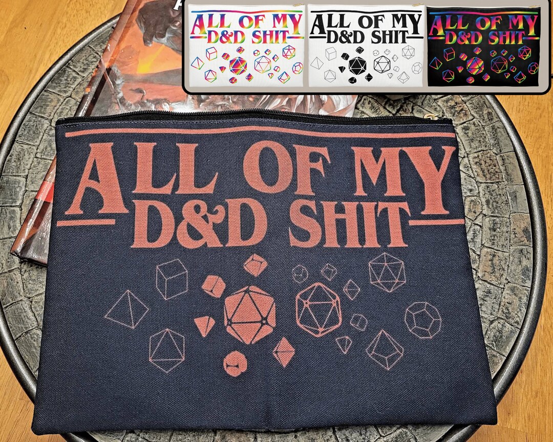 Dungeons and Dragons Large Dice Pouch, All of My D&D Stuff, Dnd