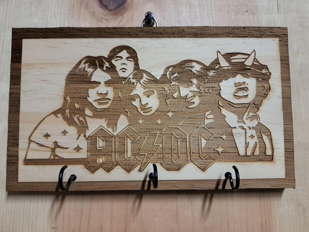 ACDC Key Hanger (LAZERED) - Etsy