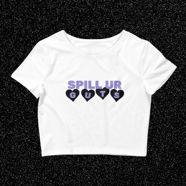 Olivia Rodrigo Spill Ur Guts Crop Top Baby Tee