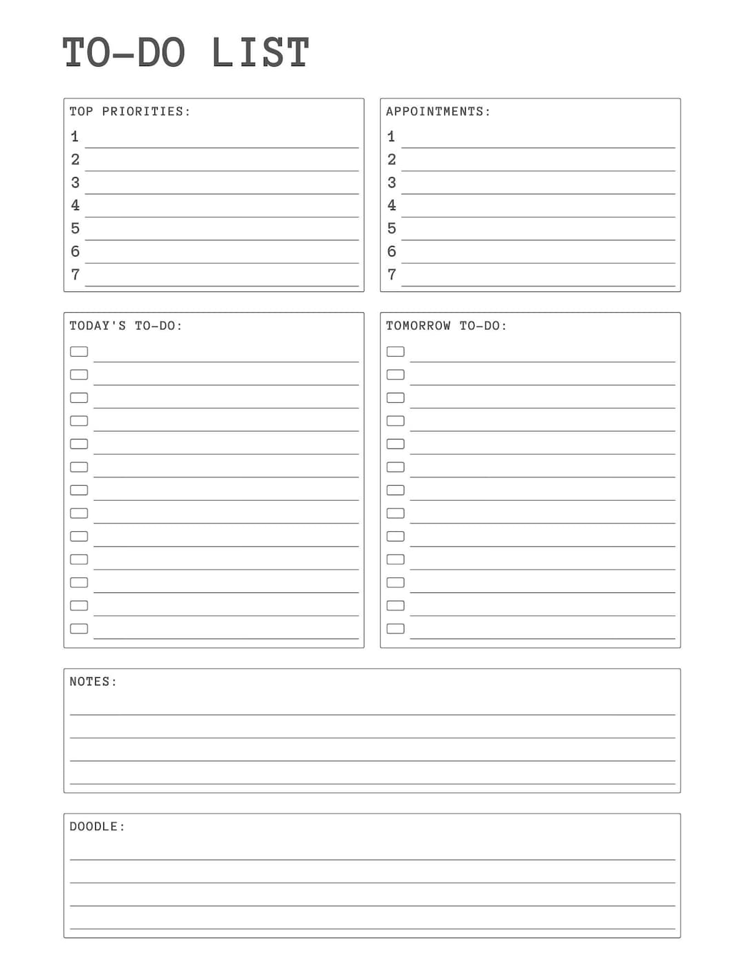 simple-to-do-list-digital-to-do-list-etsy