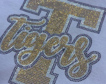 Tigers Theme Rhinestone Transfer
