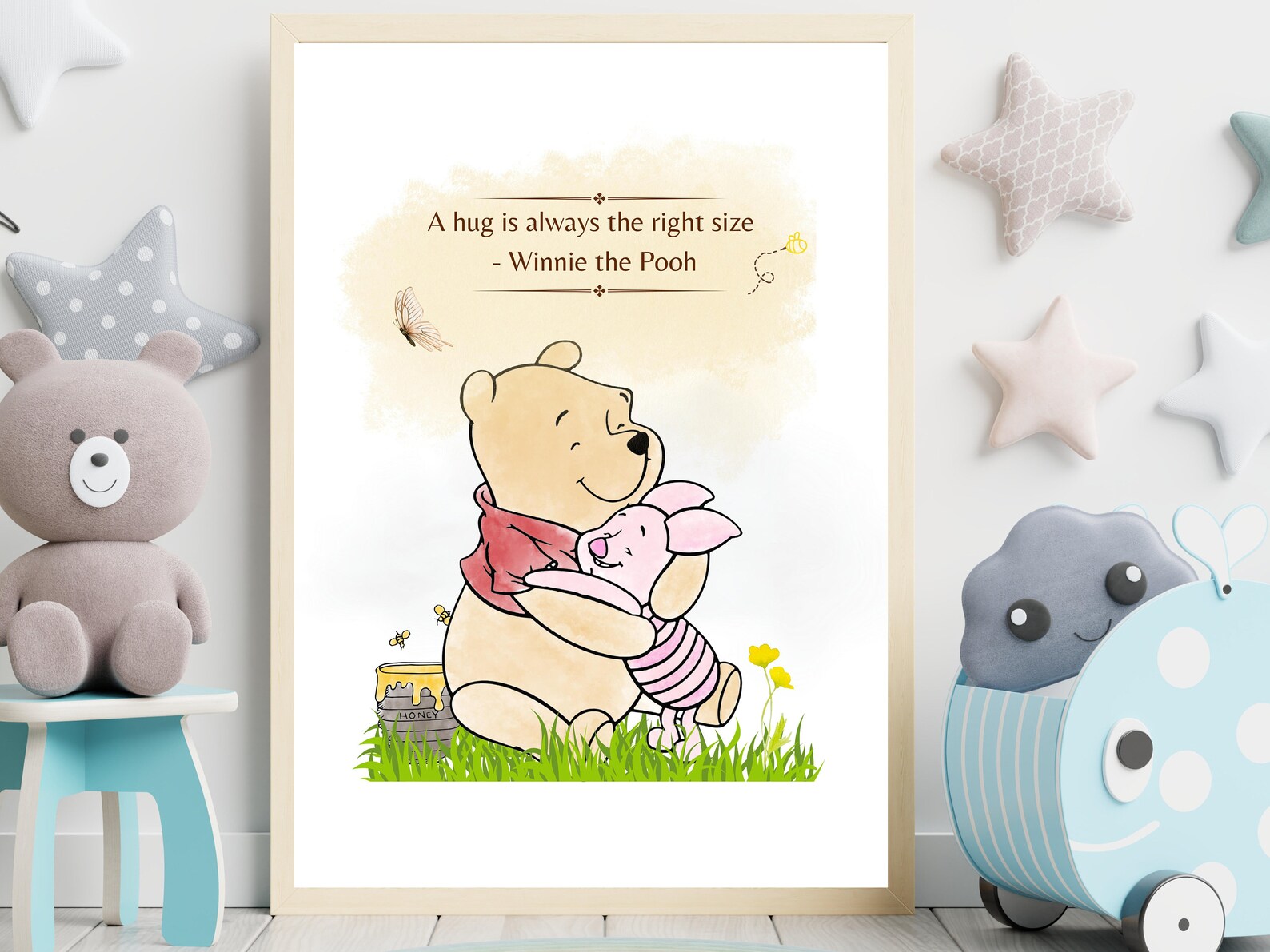 Set of 3 Classic Winniethepooh Inspirational Quote Art Nursery Wall