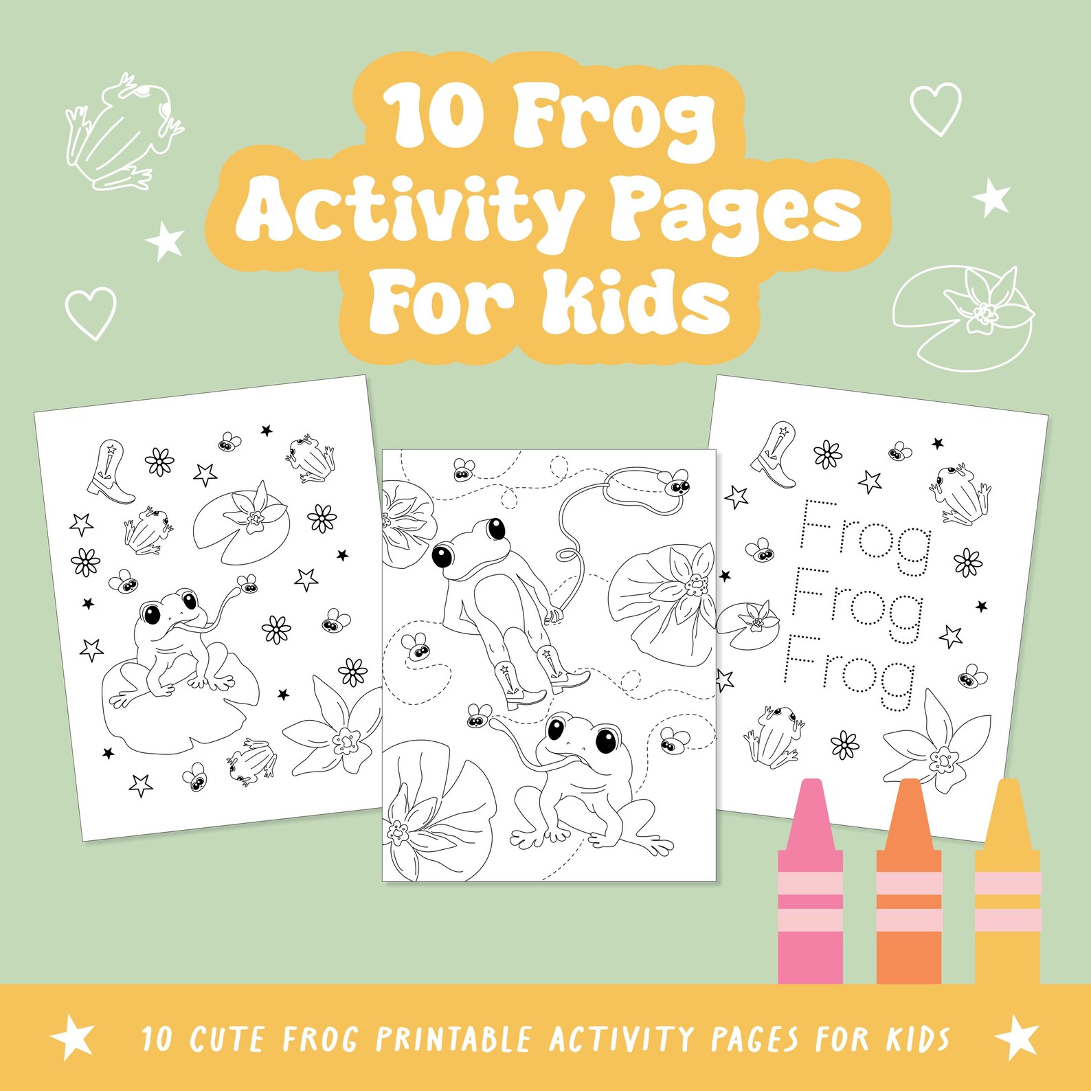 10 Adorable Frog Activity Coloring Pages, Cowboy Frog Coloring Pages ...