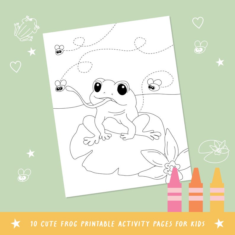 10 Adorable Frog Activity Coloring Pages, Cowboy Frog Coloring Pages ...