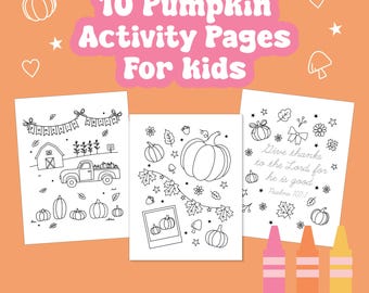 Herbst Kürbisse Aktivität Seiten, Herbst Färbung, Homeschool Herbst Printables, Christian Herbst druckbare, Kürbis Malseiten