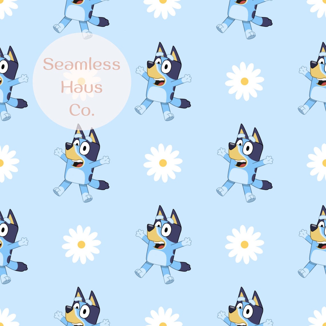 Bluey Seamless File / Pattern Etsy