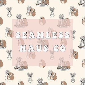 Pup love seamless pattern