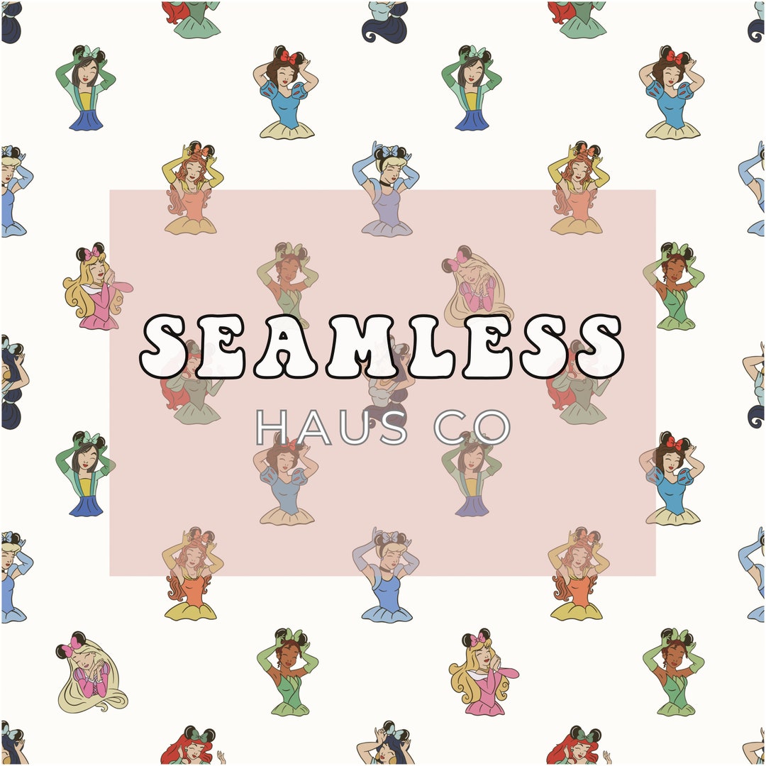 Princess Magic Seamless Pattern - Etsy
