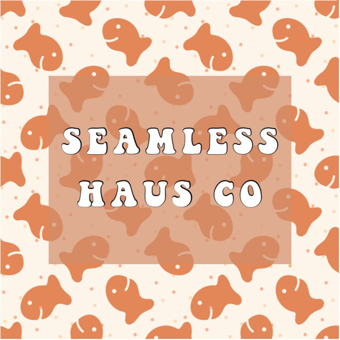 Goldfish Snack Seamless Pattern - Etsy