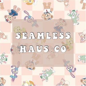 Checkered duffy seamless pattern