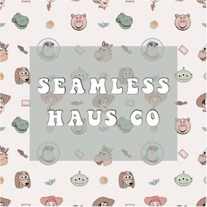 Magic toy friends seamless pattern
