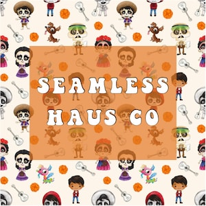 Dia de los muertos seamless pattern