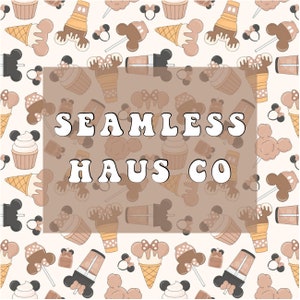 Snacks seamless pattern