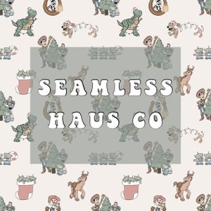 Christmas magical toy seamless pattern