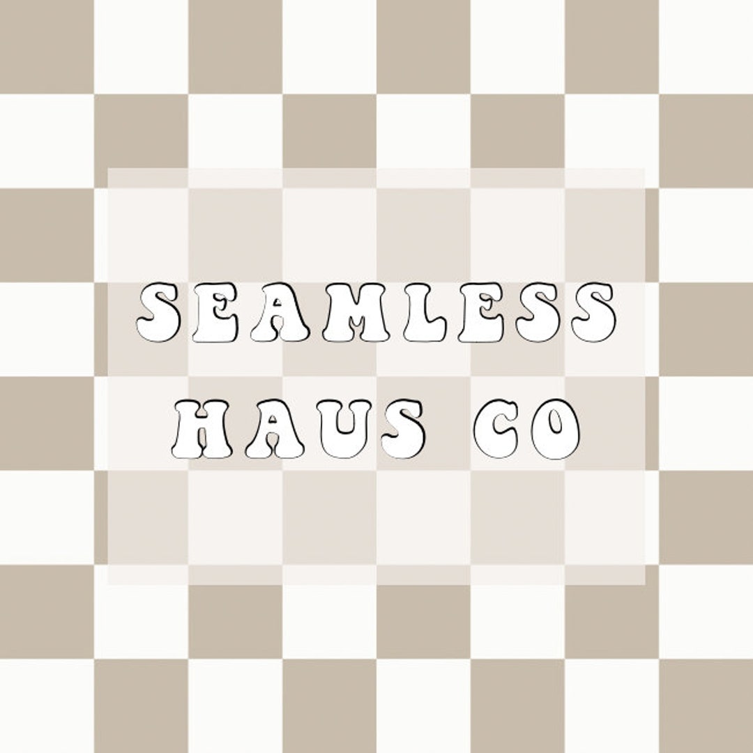 Neutral Checkered Seamless Pattern - Etsy