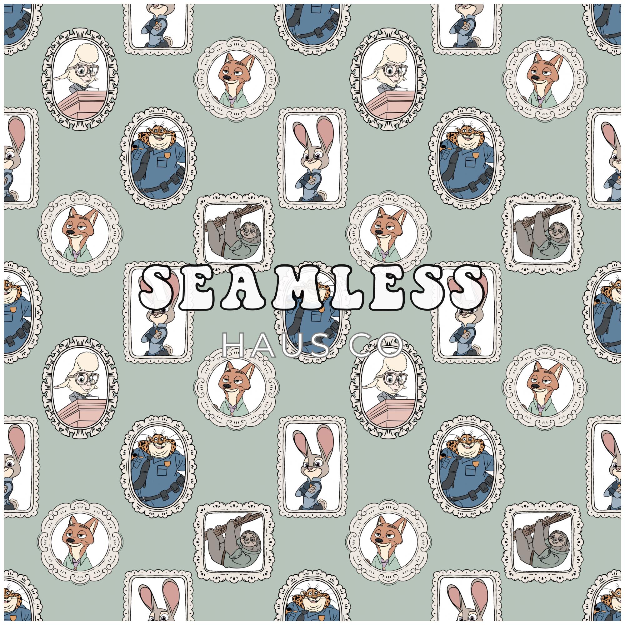 Zootopia Seamless Pattern - Etsy