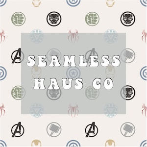 Muted heroes  seamless pattern