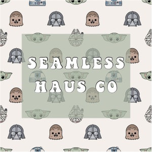 Magical space baby seamless pattern