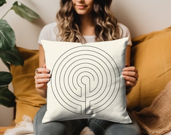 Finger Labyrinth Pillow, Meditation Pillow, Self Care Gift,  Mindfulness Pillow, Therapeutic Pillow, Anxiety Pillow, Relaxation - SKU_224