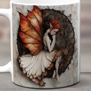 Fairy Mug, Enchanting Ceramic Mug with a Delicate Fairy Design, Whimsical and Magical Gift for Fairy Lovers, Coffee Cup with Ethereal Charm