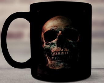 Skull Mug, Skull Cup, Skeleton Mug, Goth Mug, Skull Coffee Mug, Spooky Mug, Skull Mug Ceramic, Horror Coffee Mug, Horror Coffee Cup