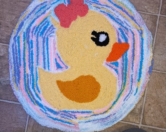 Pink Duck Rug Duck Rug Nursery - Etsy