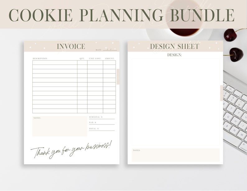Cookie Planner Bundle Instant Printable Download Etsy