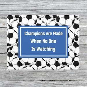 Soccer Inspirational Wall Art Soccer Player Gifts Soccer Room Decor Gift For Soccer Player Player Motivational Wall Art Soccer Gift Decor