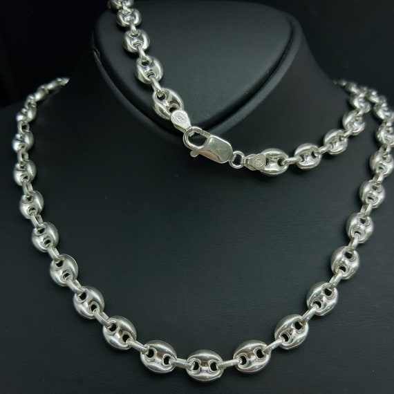 ベース silver925 chain necklace 925 Sterling Silver Sailor Chain Necklace 8.2 Mm - Etsy