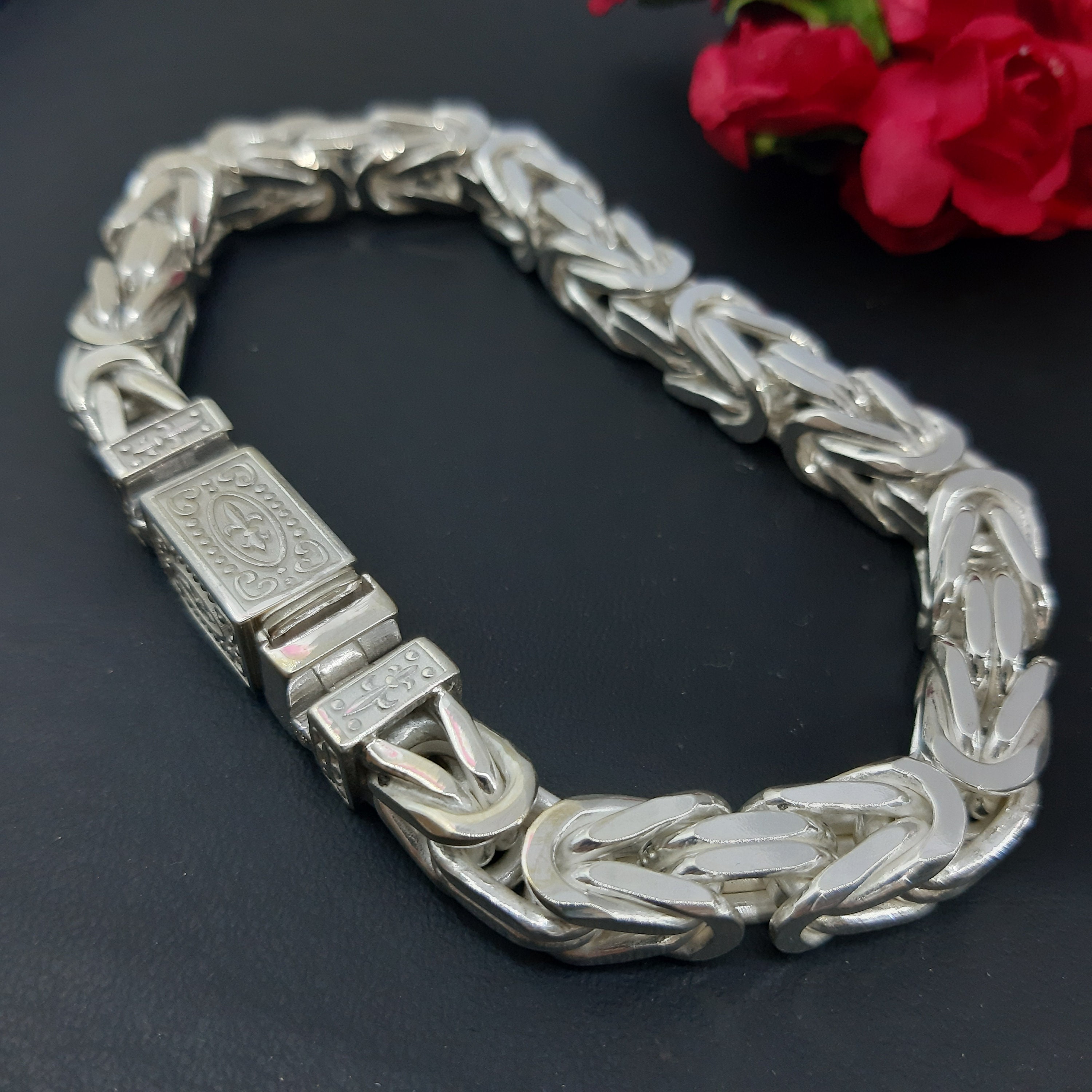 New Model 925 Sterling Silver White Square Box Lock Chain New Model 925 Sterling Silver White Square Box Lock Chain