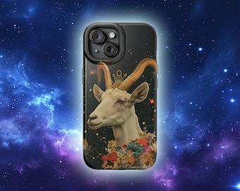 Capricorn iPhone Case Magsafe Trippy Zodiac Astrology IPhone Magsafe Case Abstract iPhone Case Trippy Goat iPhone Case Magsafe Compatible