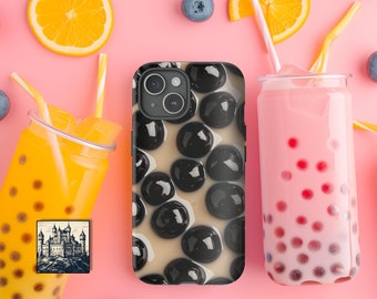 Boba Phone Case Weird Phone Cases For iPhone Pro, Max, Pixel, Galaxy S, Plus, Ultra | Bubble Tea Phone Case For Boba Lovers
